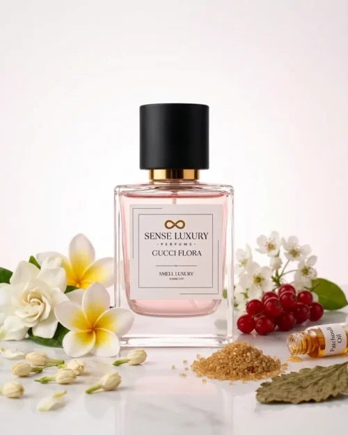 Sense Perfume Flora EDP packaging, a long-lasting Gucci Flora perfume dupe