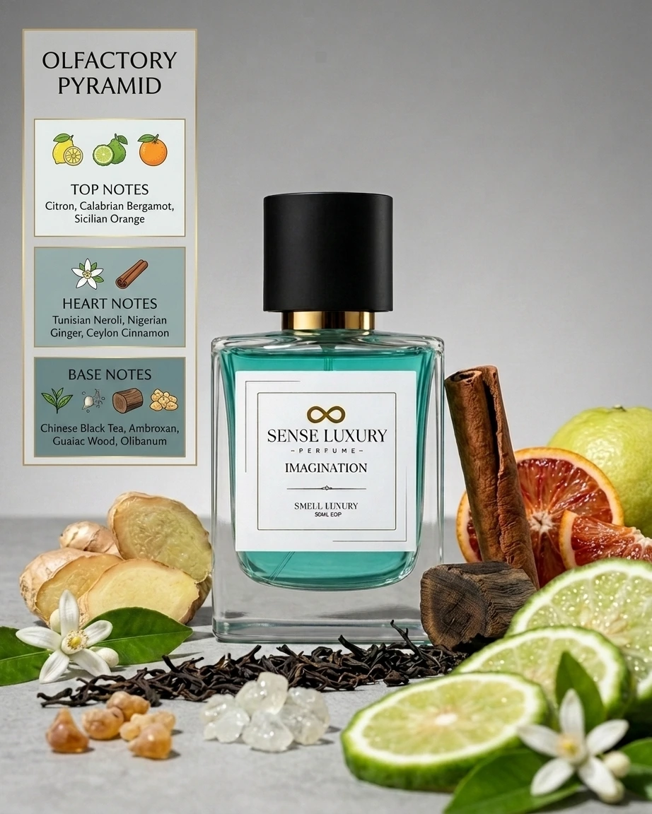 Louis Vuitton Imagination dupe fragrance notes citron neroli black tea