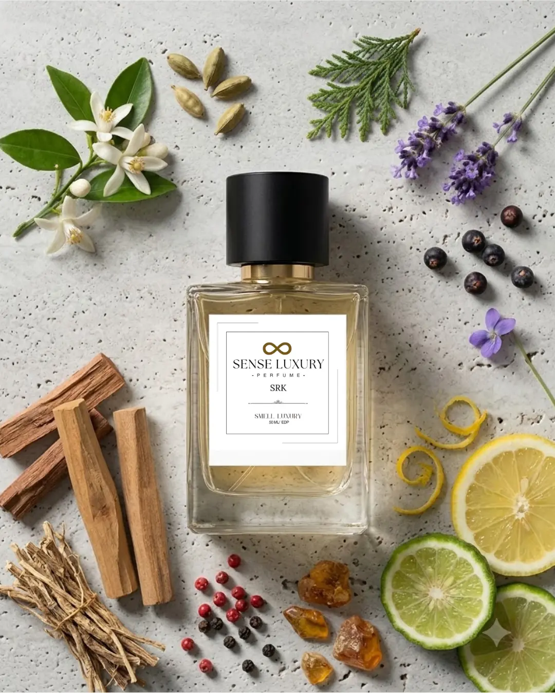 SRK Perfume – The Iconic Fragrance that Wear by Shah Rukh Khan Woody aromatic EDP 50ml bottle with sandalwood, amber and cardamom notes